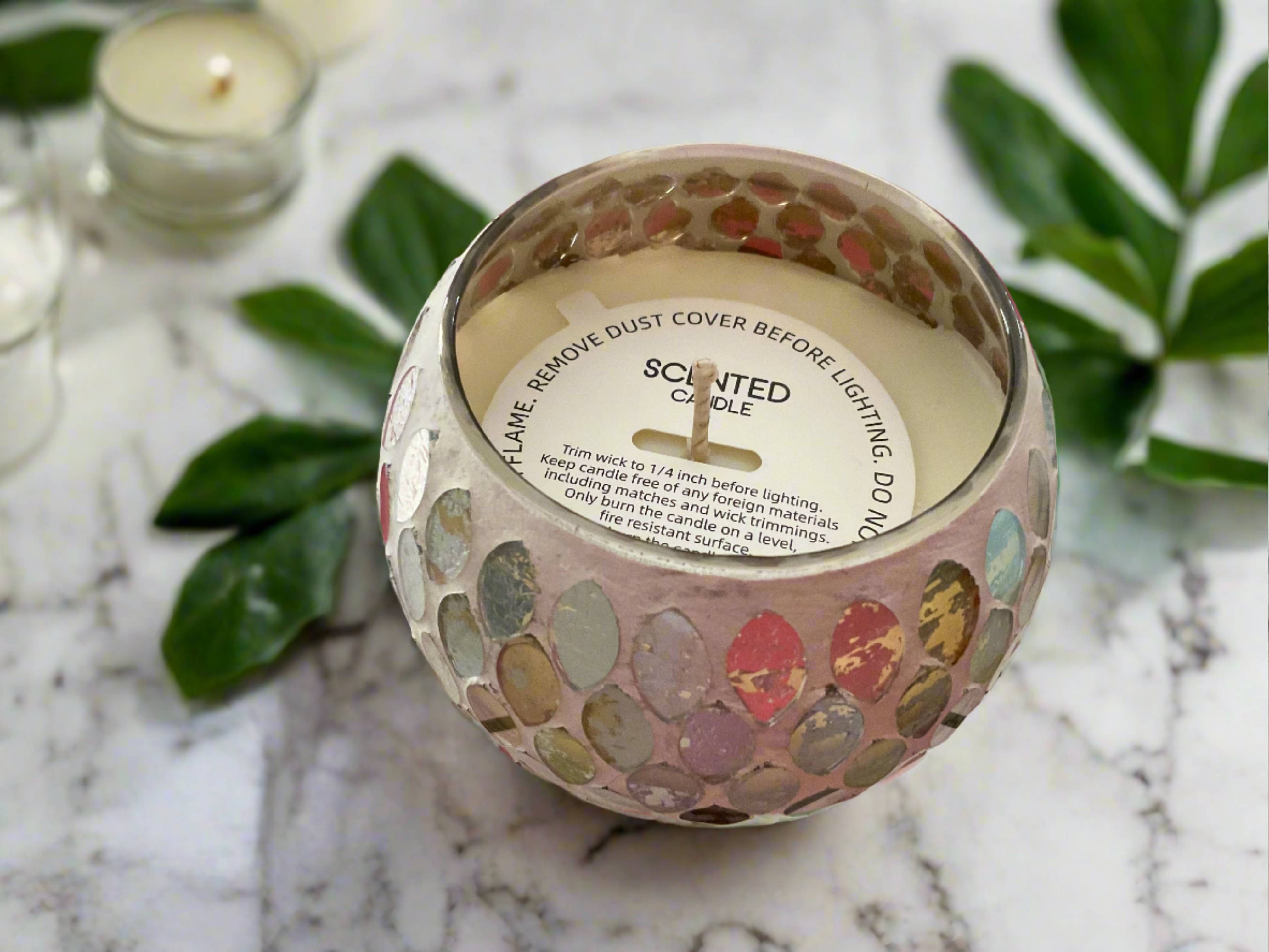 WOODLAND Mosaic candle