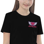 Load image into Gallery viewer, ANGEL Embroidered Organic Cotton Kids T-shirt
